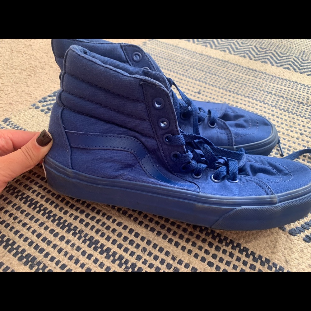 Cobalt blue vans sneakers size 7.5